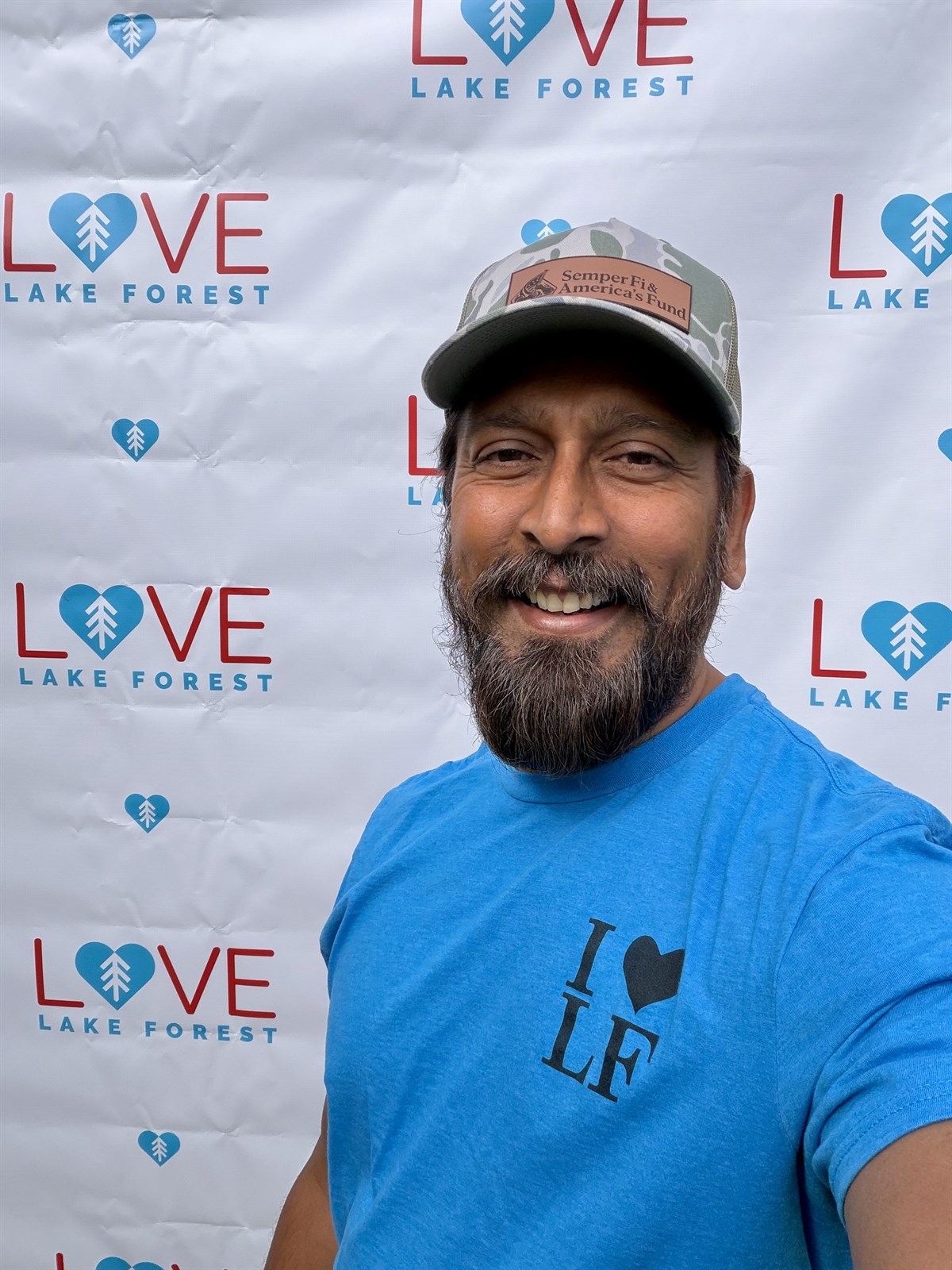 Anil Patel at a Love Lake Forest community event